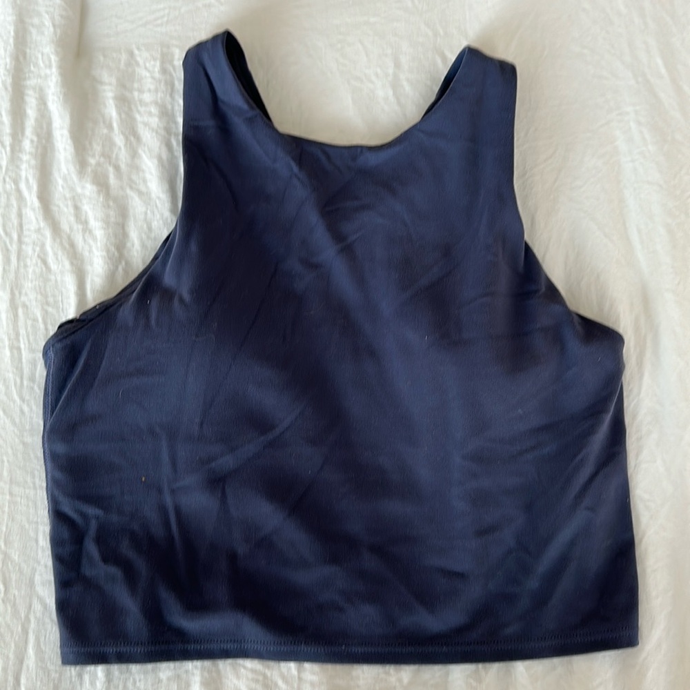 Navy athleta tank top